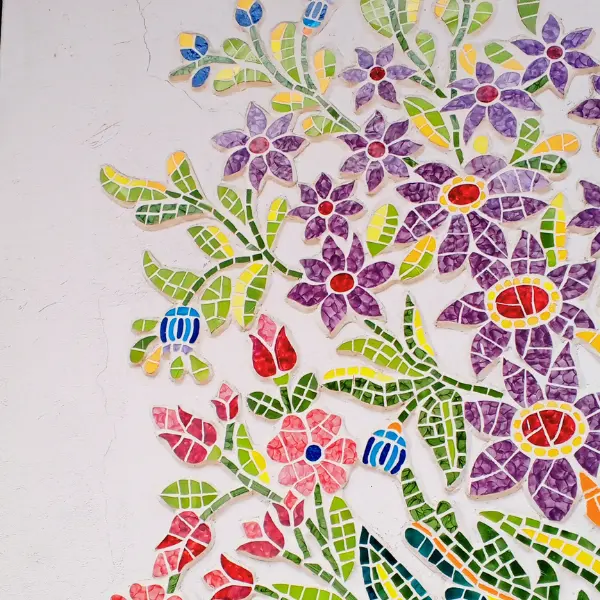 Experiencia huella en mosaico: del caminar al arte