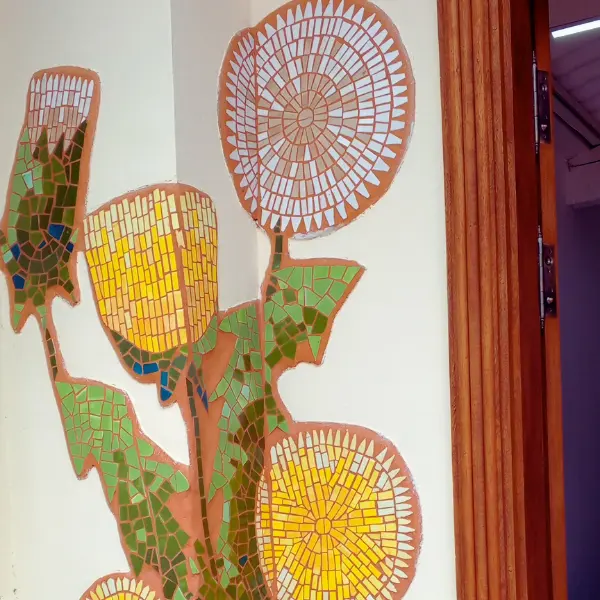 Experiencia huella en mosaico: del caminar al arte